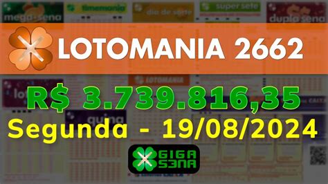 giga sena resultados|Lotomania: resultado do concurso 2665 .